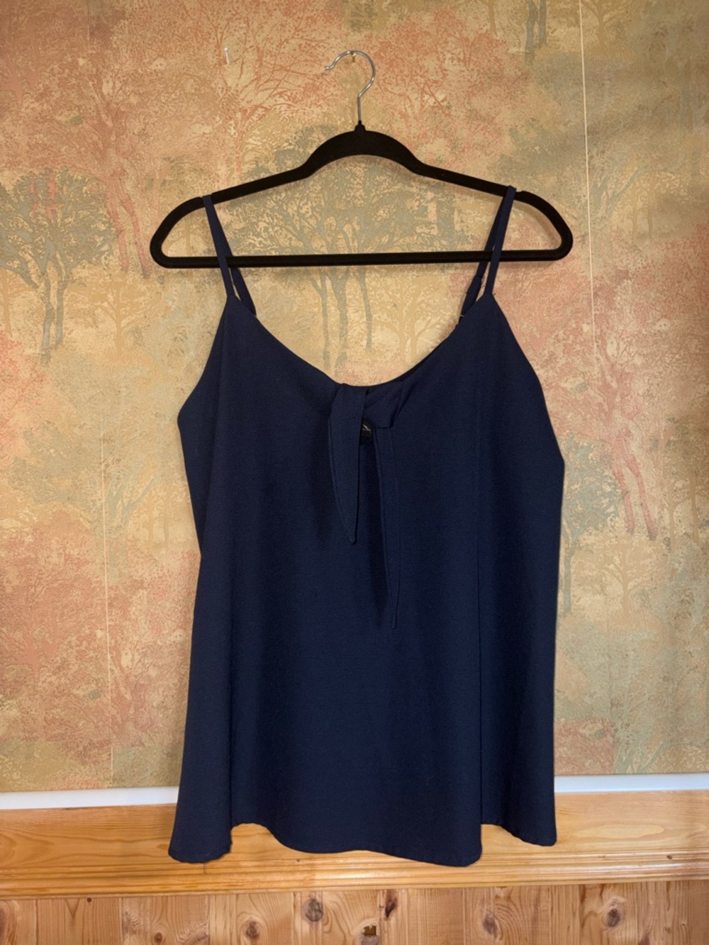 Guilty ~ Navy Front Tie Tank